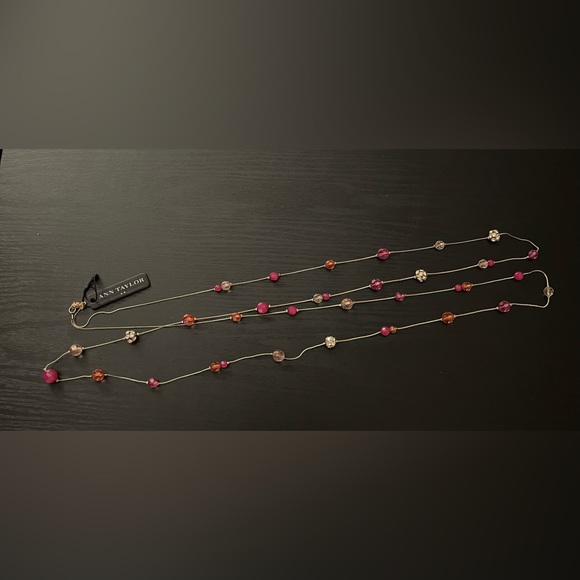 STUNNING ANN TAYLOR ROPE NECKLACE. LIGHT GOLD TONE / BRONZE TONE. NEW WITH TAGS! - Picture 1 of 8